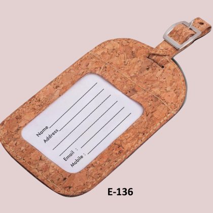 Cork Luggage tag-e336